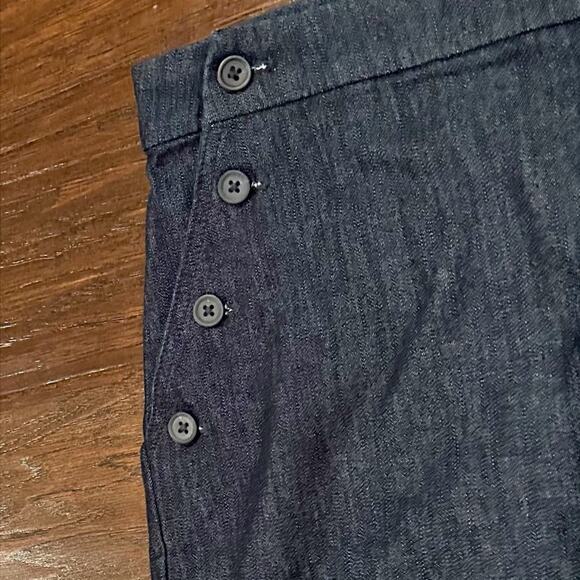 Banana Republic Shorts Blue Chambray Size 27 4 Petite 4P Button Sailor NWT - Picture 5 of 14
